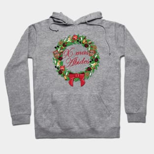 X-mas Abides Holiday Wreath Hoodie